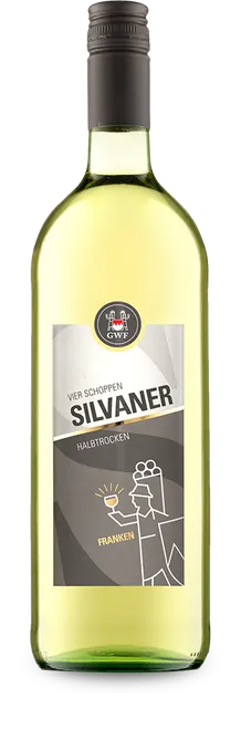 VIER SCHOPPEN Silvaner halbtrocken Liter 2024